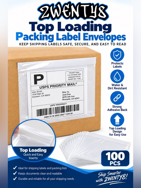 2wenty8 Other - 100pcs I Clear Label Envelopes